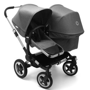 BUGABOO Donkey 2 Duo Ex- Shop Model "Black base with Grey Melange"